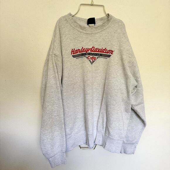 Vintage Grey Harley Davidson New York crewneck sweatshirt! - Picture 1 of 4